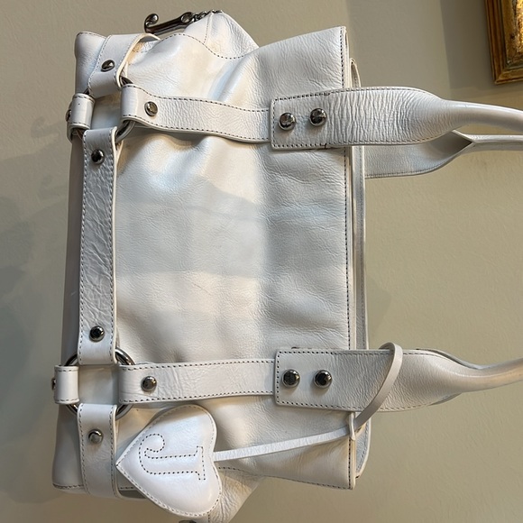 Juicy couture white leather shoulder bag - Picture 3 of 16